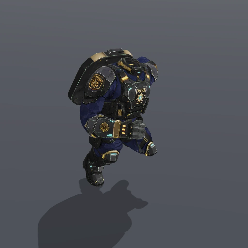 Heavy Riot Cop Body