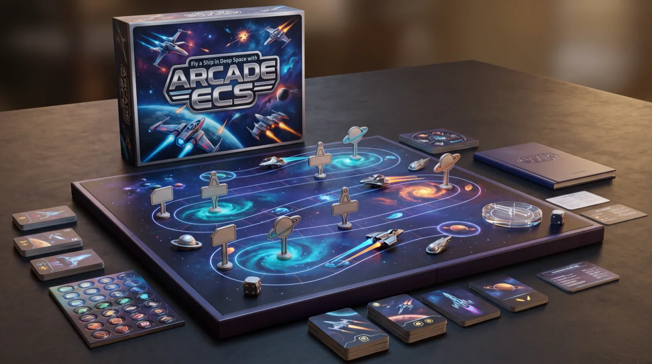 Fly a Ship in Deep Space with Arcade ECS